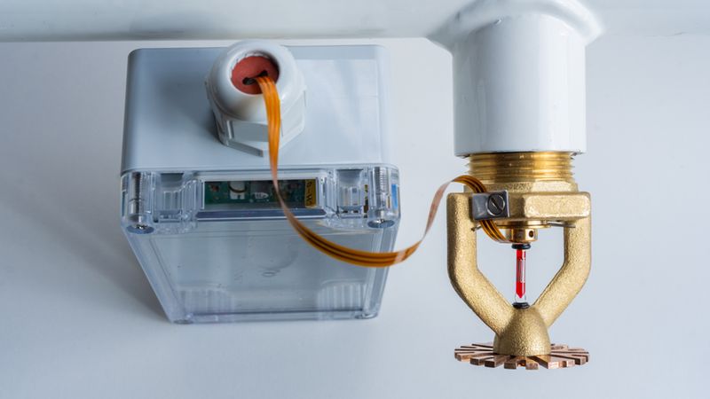 Moderner Sprinklerkopf von Calanbau an der Decke