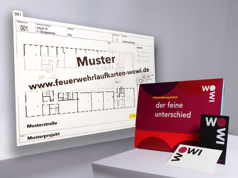 Feuerwehrlaufkarte nach DIN 14675 von Wohlfeld & Wirtz